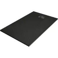 Mexen Hugo rechthoekige douchebak SMC 140 x 90 , zwart, zwarte afdekplaat - 42709014-B