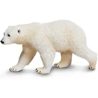 Safari Ltd. Polar Bear Figurine - Detailed 4.75" Plastic Model Figure - Fun Educational Play Toy for Boys Girls & Kids Ages 1+