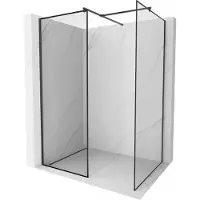 Mexen Kioto douchewand walk-in 120 x 100 , zwart frame, zwart - 800-120-202-70-70-100