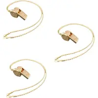Typecat Huidskleurige kettingstijl, prachtige met diamanten bezette scheidsrechtersfluit, schattig fluitje met strasssteentjes, metalen fluitje