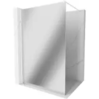 Mexen Kioto douchewand Walk-in 100 x 200 , spiegel 8 mm, wit - 800-10-101-20-50