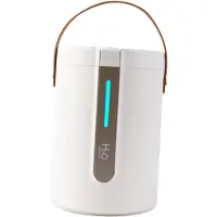 Jojomino Draadloze luchtbevochtiger met USB, stille werking voor de slaapkamer, aromatherapie met essentiële oliën, oplaadbare luchtbevochtiger B