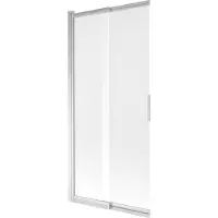 Mexen Fox badwand afscherming 2-delige schuifdeur 85 x 150 , ijs, chroom - 891-085-002-01-30