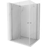 Mexen Mist-F Duo inklapbare douchecabine links 100 x 85 , transparant, chroom - 8A6-100L-085P-01-00