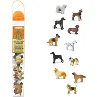 Safari Ltd. Honden Toob - Mini Figuren: Teckel, Dalmatian, Retriever, Herder, Collie, Beagle, Boxer, Bulldog