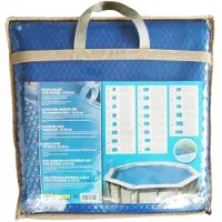 Ubbink Bubble cover for wooden swimming pool - - Rectangular 350x650 - Blue - 400 microns