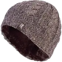 Heat Holder Thermische kabelgebreide wintermuts voor dames - Fawn