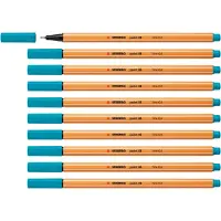 Stabilo point 88 - Premium Fineliner - Fine 0,4 mm – Licht Blauw– Doos 10 stuks