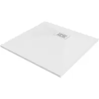 Mexen Hugo vierkante douchebak SMC 70 x 70 , wit, witte afdekking - 42107070-W