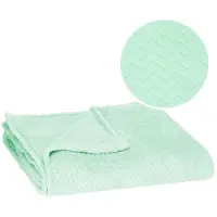 Springos Plaid | Sprei | Bankdeken | Deken | 130 x 180 cm | Pluche | Lichtgroen