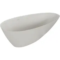 Mexen Milano vrijstaande badkuip van conglomeraten 150 x 82 , beton mat - 57301508561