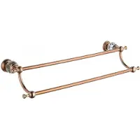 Mexen Estela dubbele handdoekhaak, roze goud - 7011525-60