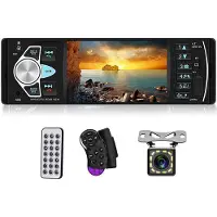 Torribaly Autoradio 1 Din Stereo MP5-speler Bluetooth FM USB Autoradio 4.1 Inch