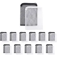Typecat 24 stuks aquariumfilterzakmedia, gaasfilterzak, herbruikbare gaaszak voor korrelkoolstof, biobal, wit en zwart