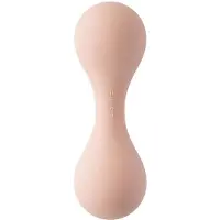 Mushie Siliconen Baby Rammelaar Speelgoed | Leeftijd 3+ Maanden (Blush)
