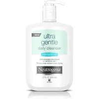 Neutrogena Ultra Gentle Dagelijkse Gezichtsreiniger voor Gevoelige Huid, Olievrij, Zeepvrij, Hypoallergeen, 12 fl. oz