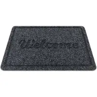 Rugsx Ruitenwisser WELCOME 2098 anti slip, extern, intern - antraciet 50x80 cm