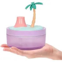 Jojomino Schattige mini-luchtbevochtiger, kokosboom, desktopbevochtiger voor de slaapkamer, draagbaar, klein, koele mistbevochtiging voor thuis