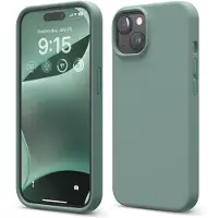 Elago Compatibel met iPhone 15 Case Vloeibare siliconen hoes Volledige lichaamsbeschermhoes Schokbestendig Slanke telefoonhoes Antikras Zachte microv