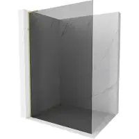 Mexen Kioto L douchewand Walk-in 100 x 200 , grafiet, goud - 800-100-103-50-40