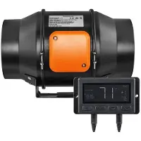DUOKU Lijnventilator - - 15,2 cm - 402 CFM - EC-motor - Temperatuur/Humidity Controller