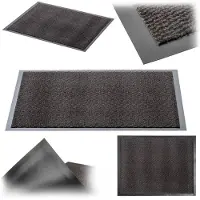 Kadax Anti-slip vuilvangmat, deurmat voor binnen en buiten, deurmat voor entrees en huisdeuren (antraciet, 90x150 cm)