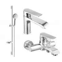 Mexen Pecos DS75 badset, chroom - 72703DS75-00