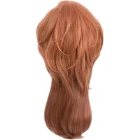 Typecat Korte oranje pruik Cosplaykostuum Heren Anime gelaagd karakterkostuum Pruik Halloweenfeestpruik