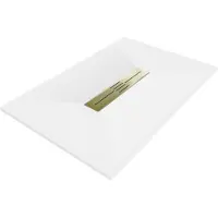 Mexen Toro rechthoekige douchebak SMC 120 x 70 , wit, gouden afdekking - 43107012-G