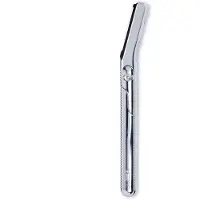 Leaf Shave Dermaplaner Chrome | Wenkbrauw Scheermesje | Scheermes Gezicht | Intieme Streek | Wenkbrauw Trimmer | Eyebrow Razor
