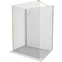 Mexen Kioto douchewand Walk-in 120 x 95 , transparant, goud - 800-120-212-50-00-095