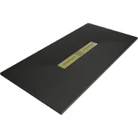 Mexen Toro rechthoekige SMC douchebak 170 x 70 , zwart, gouden afdekking - 43707017-G