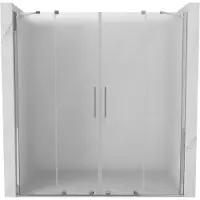 Mexen Velar Duo schuifbare douchedeur 170 , ijs, chroom - 871-170-000-32-01