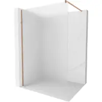 Mexen Kioto douchewand Walk-in 70 x 200 , ijsvorming 8 mm, geborsteld koper - 800-070-101-65-30