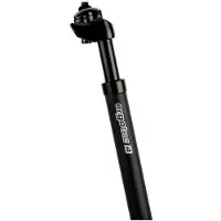 Ergotec Aluminium zadelpen - - SP-4.0 - 27.2x350 mm - Zwart - Aluminium - Lichtgewicht - Unieke maat