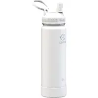 Takeya Actives 24 oz vacu m ge soleerde roestvrijstalen waterfles met rietje, premium kwaliteit, Arctisch