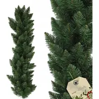 Kadax Dennenslinger, decoratieve slinger, 112 cm lange dennenslinger, kunstmatige kerstslinger van pvc-folie, haarddecoratie, kerstdecoratie (Vixen)
