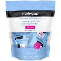 Neutrogena Geurvrije Makeup Remover Reinigingsdoekjes, Individueel Verpakt 20 stuks
