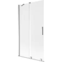 Mexen Velar 2-delige schuifbare badwand 100 x 150 cm, matglas, chroom - 896-100-000-31-01