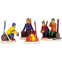 Lemax Skiers Camp Fire 4.5v Adaptor S4