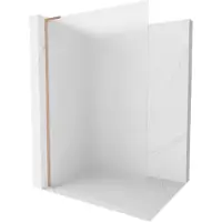 Mexen Kioto L Douchewand Walk-in 80 x 200 , ijs, geborsteld koper - 800-080-103-65-30