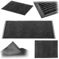 Kadax Antislip vuilvangmat, deurmat voor binnen en buiten, deurmat voor huisdeuren en entrees (antraciet, 60x80 cm)