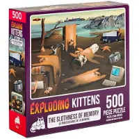Exploding Kittens 500 Stuks Legpuzzel - Luiheid van Geheugen Legpuzzels voor Volwassenen Luiaard Puzzel Kunst Puzzel