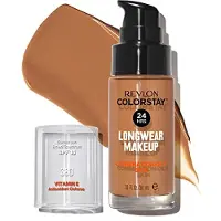 Revlon Liquid Foundation, ColorStay Make-up voor Combinatie & Vette Huid, SPF 15, Medium-Full Coverage, Rich Ginger (380), 1.0 oz