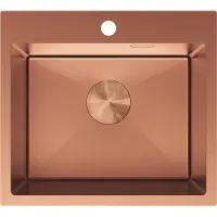 Mexen Solix roestvrijstalen spoelbak 1-komerig 500 x 450 , koper - 6402501000-65