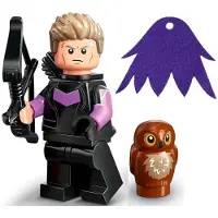 LEGO Marvel Series 2 Minifiguur: Hawkeye met paarse Maleficent Cape -