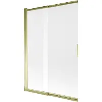 Mexen Fox badwand 2-delig schuifbaar 120 x 150 , mat, goud - 891-120-002-50-30