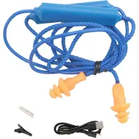 Torribaly Bluetooth oordopjes voor op het werk, geluidsdemping, gehoorbescherming, bouwplaatsen, lawaaierige plaatsen (blauw)