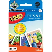 Mattel UNO Pixar, Kaartspel, Spel met als doel het uitspelen van alle kaarten (zoals "pesten"), 7 jaar, Familiespel