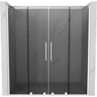 Mexen Velar Duo Schuifdouchedeur 200 , grafiet, wit - 871-200-000-42-20